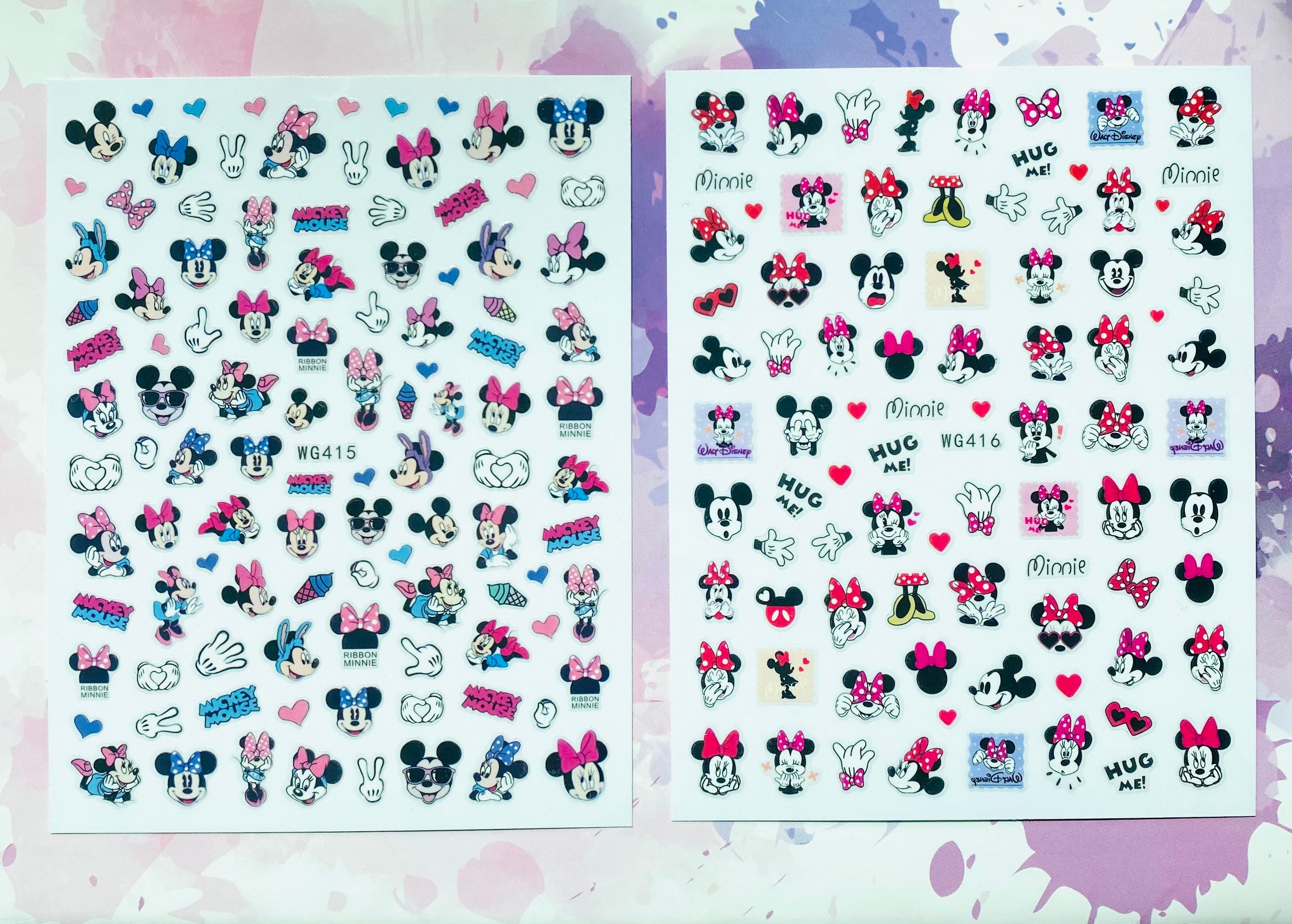Mouse Cartoon Nail Art Stickers Decals - Etsy