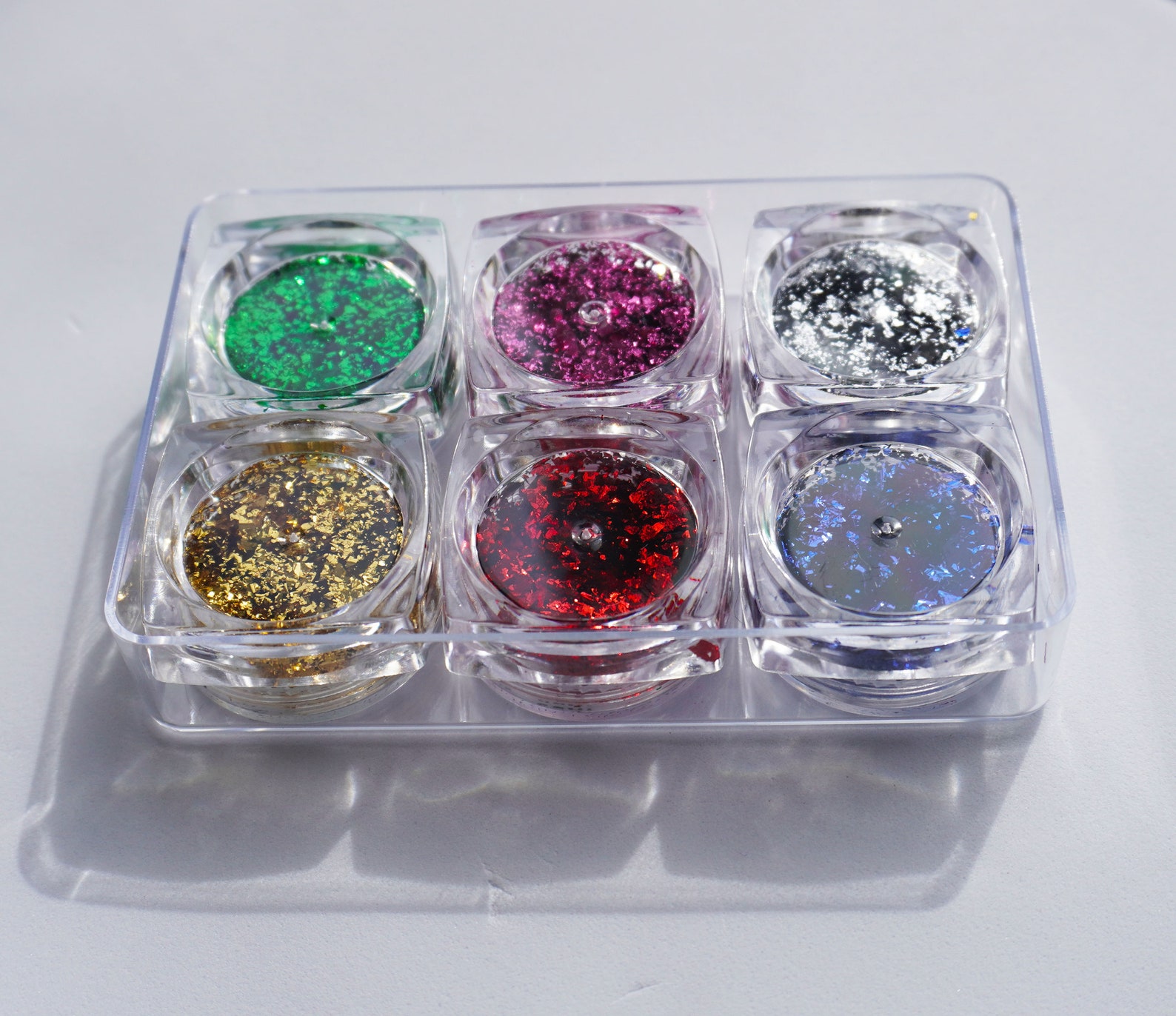 6 Colors Foil Flakes for Nail Art and Crafts Etsy
