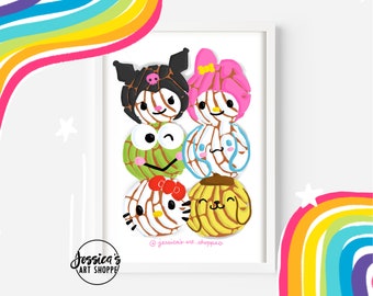 Kitty Conchas-tryck 20x28 cm