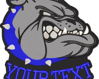 BullDOG  Large Patch, Personalized patch, Custom  patch, Iron on Patch