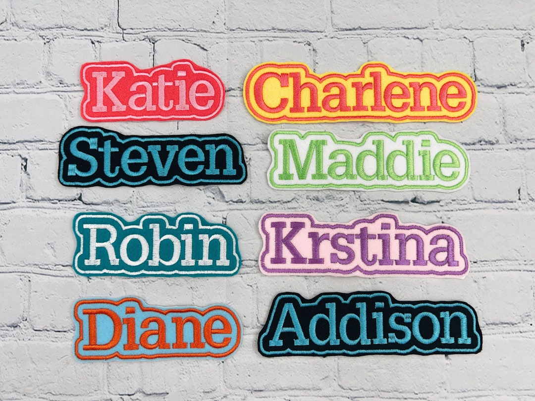 Personalized Name Patch, Custom Name Patch, Iron on Patch, for
