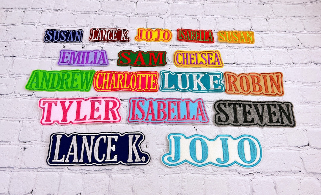 Personalized Name Patch, Custom Name Patch, Name Tag, Iron on Patch ...