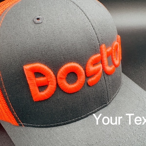 3D Puff Personalized Embroidered Hat, Custom hat, Fitted Snapback, Trucker, Multiple color