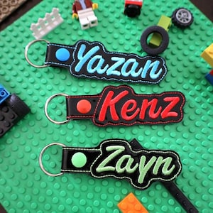 Holographic, Kids Bag tag,  Name  Tag, Backpack Name Tag, Personalized Name Tag, Bag Tag, Name keychain, Custom Kids Keychain