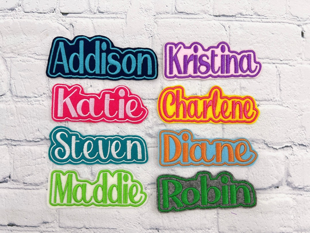 Personalized Name Patch, Custom Name Patch, Iron on Patch, for