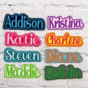 Personalized name patch, Custom name patch,  Iron on Patch,  For Backpacks, Jackets, Lunch Bags