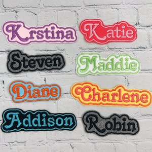 Personalized name patch, Custom name patch,  Iron on Patch,  For Backpacks, Jackets, Lunch Bags F008