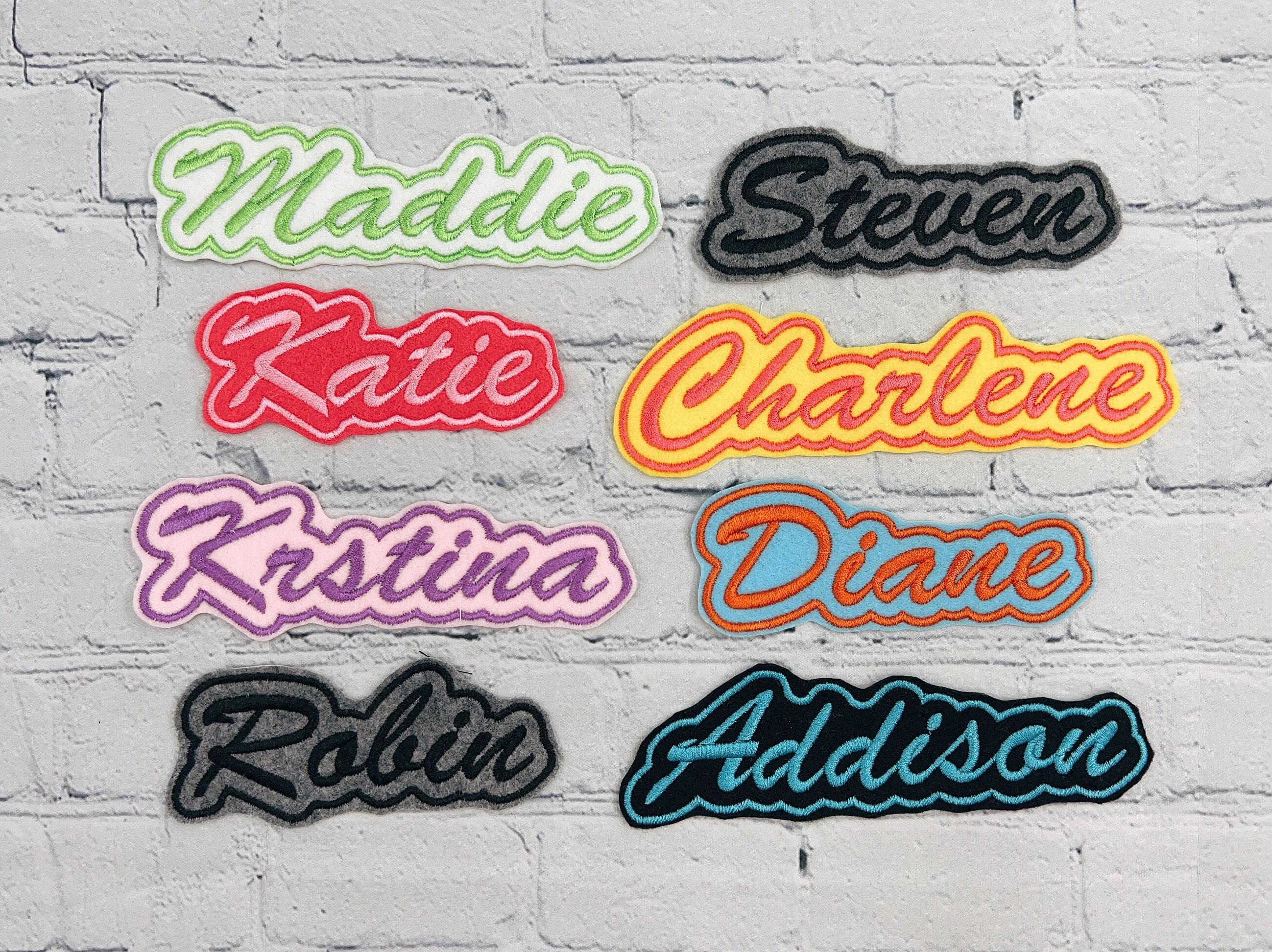 Personalized Name Patch, Custom Name Patch, Iron on Patch, for Backpacks,  Jackets, Lunch Bags 