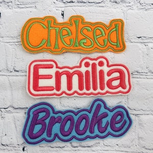 Personalized name patch, Custom name patch,  Iron on Patch,  For Backpacks, Jackets, Lunch Bags