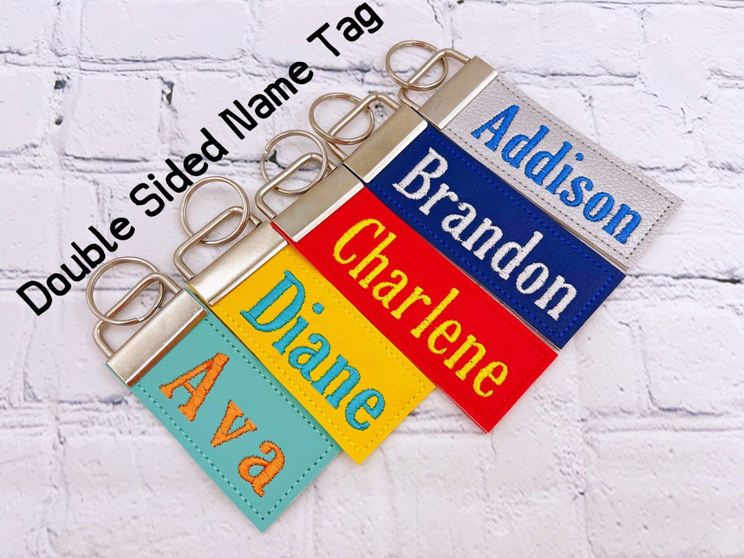 Double Sided Name Tag, Bag Tag, Key Fob, Backpack Tag, Name Tag