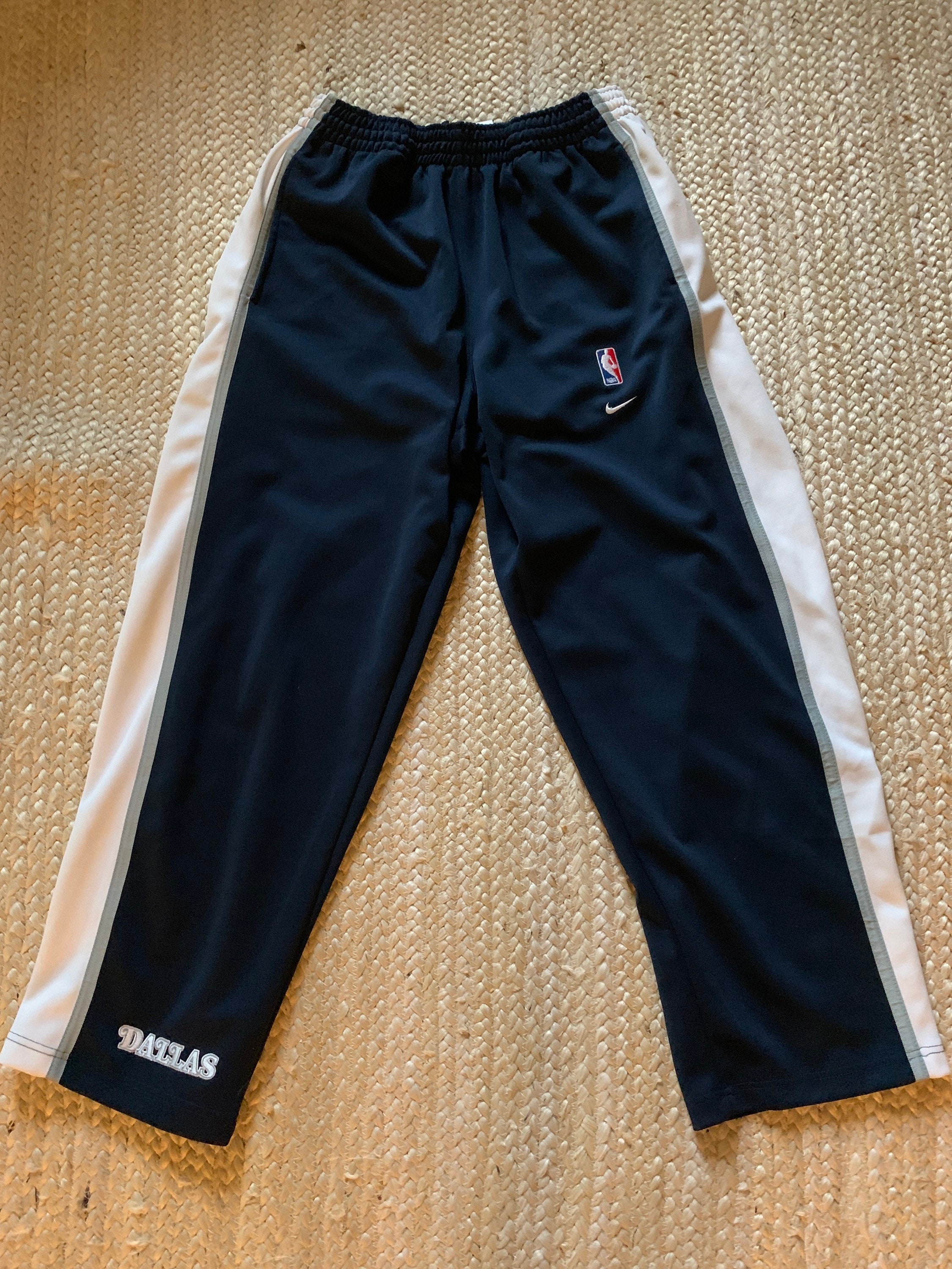 Buy Vintage Nba Warm-up Pants Nike Dallas Mavericks Stitched Navy