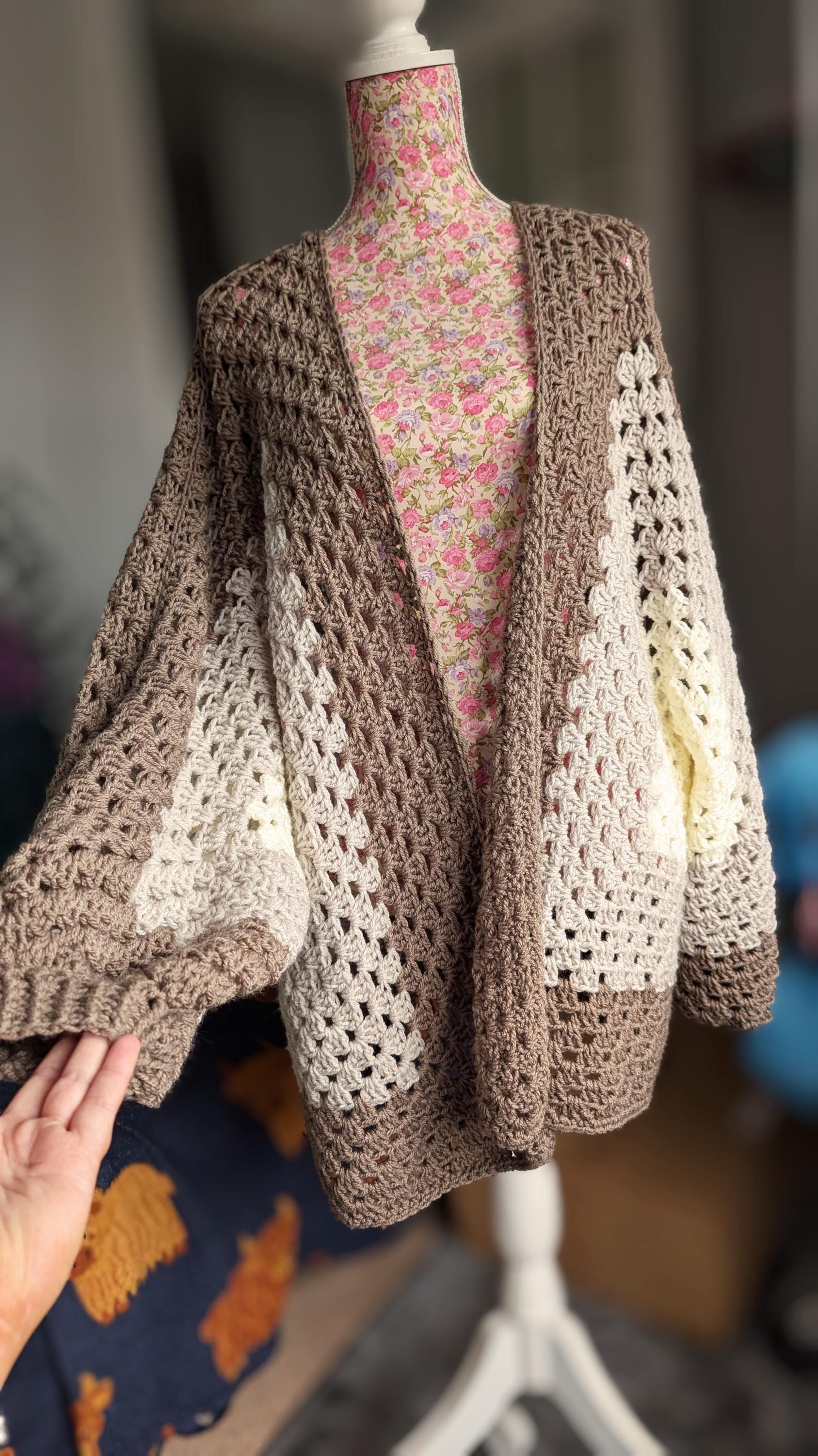 Crochet Hexagon Cardigan READY TO SHIP - Etsy