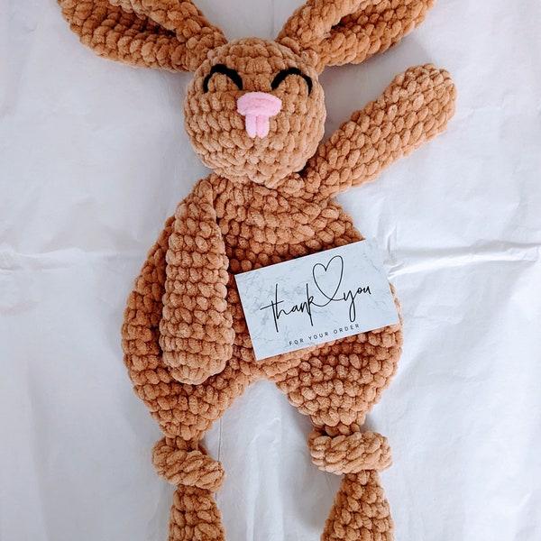 Bunnie comforter, snuggle buddy, bunnie, crochet comforter, comforter, baby comforter, newborn comforter, animal