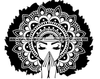 Download Woman Mandala Svg Etsy PSD Mockup Templates