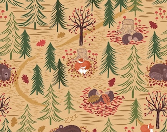 Lewis and Irene Winter Naps -  Sleepy Animals, Autumn Leaves. Foxes, Bears, Squirrel