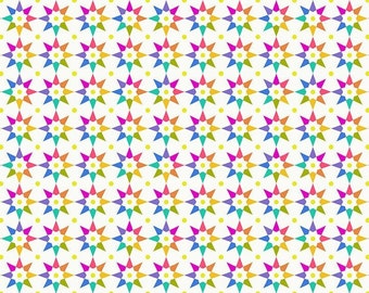 Makower Art Theory By Alison Glass Star on White