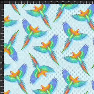 Tula Pink - Daydreamer - Macaw Ya Later Cloud