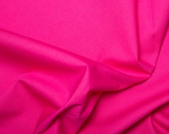 Cotton Poplin 100% Cotton Plain Cerise