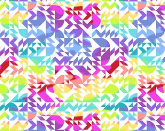 Beguiled by Libs Elliot, Come On Over White, Geometric Rainbow
