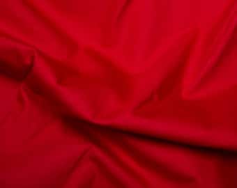 Cotton Poplin 100% Cotton Plain Scarlet