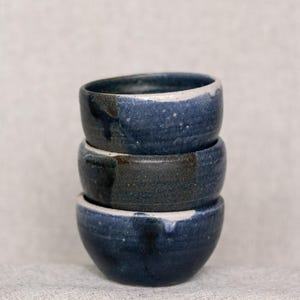 Dipschaal Trio diepblauw