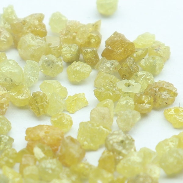 10-50 Pcs, 4-5 MM Yellow Rough Diamond, Yellow Raw Diamond, Uncut Diamond, Loose Yellow Diamond, Conflict Free,