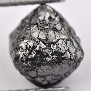 2.56 Carat , 7.8M × 7.6M × 5.8M , Black Uncut Rough Diamond For Engagement Ring P81