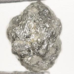 Natural Rough Diamond | 4.44 CT | 10.50X8.00X7.50 MM | Grey Uncut Raw Diamond For Engagement Ring | Raw Diamond | Loose Diamond | GDR560