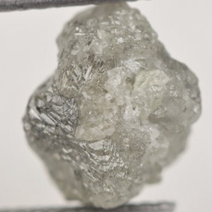 4.03 Carat , 10.3M × 7M × 7.5M , Natural White Grey Uncut Rough Diamond For Engagement Ring, Raw Diamond, Raw Uncut Diamond, GD359