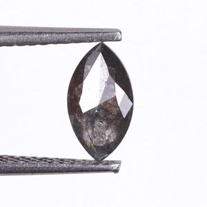 0.76 CT 8.60X4.70X2.20 MM | Natural Salt And Pepper Marquise Cut Diamond | Loose Diamond For Engagement Ring | Rustic Diamond | GDB119