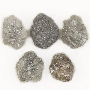 Natural Rough Diamond | 14.32 CT 8.50-10.00 MM | Grey-Brown Uncut Raw Diamond For Engagement Ring | Raw Diamond | Diamond For Jewelry GDR572