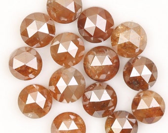 2.53 CT | 3.00-3.20 MM | Natural Loose Rose Cut Diamond | Round Rose Cut Diamond | Diamond Rose Cut | Light Orange - Brown Diamond | GDR609