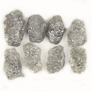 19.13 CT | 9.30-12.00 MM | Natural Rough Diamond | Grey Black Raw Diamond For Engagement Ring | Raw Diamond | For Jewelry | GDR570