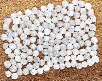 10 -50 Pcs  1.5-2.5  mm White Rough Diamond Loot!  Uncut Diamond, Conflict Free