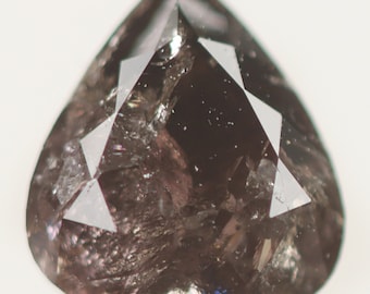 0.88 CT | 5.70X5.00X4.00 MM | Natural Loose Pear Diamond | Pear Cut Diamond | Dark Purple Pink Diamond | GDR134