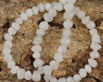 10-50 piezas de diamantes blancos en bruto, 0,5 ct de diamantes blancos naturales en bruto perforados, diamantes sin cortar, diamantes sueltos, libres de conflictos