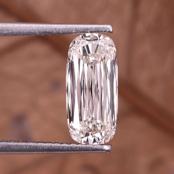 1,00-5,00 CT / Claridad VVS2/VS1, Color E/F / Diamante cultivado en laboratorio de corte cruzado alargado / Diamante de laboratorio certificado / Diamante suelto para anillo de compromiso