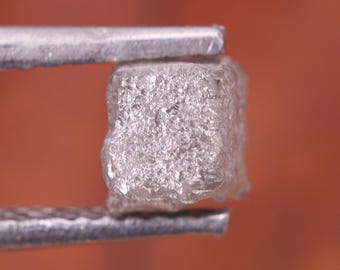 1.28 CT 5.00X5.00X4.30 MM | Natural Cube Diamond | Grey Cube Raw Diamond | Cube Rough Diamond | Cube Diamond For Ring | Box Diamond GDR375