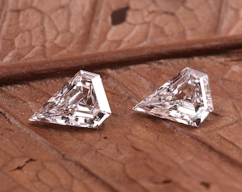 0.50 TCW | VVS2-VS1 / D-E-F Color | Shield Cut Lab Grown Diamond Pair | Lab side Diamond For engagement ring| IGI Certified Matching Pair