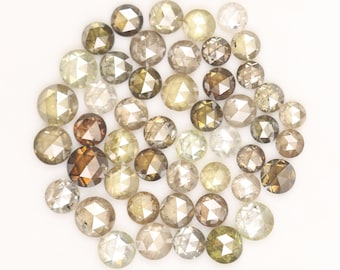 6,85 CT Gemengde Fancy Color Diamanten Lot | 2,4-3,8 MM Roosgeslepen Diamanten | Natuurlijke Losse Rustieke Aardegedolven Stenen | Sieradenbenodigdheden | GDR672