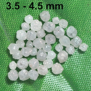 3.50-4.50 MM, White Raw Diamond For Ring, Rough Diamond, Natural Loose Diamond, Jewelry Making, Raw Diamond Earrings, Raw Uncut Diamond