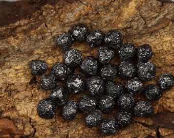 5 To 50 Pcs Black Raw Rough Diamonds , Natural Black Raw Rough Uncut Diamond , Loose Diamond , Conflict Free Diamond , Raw Rough Gemstone