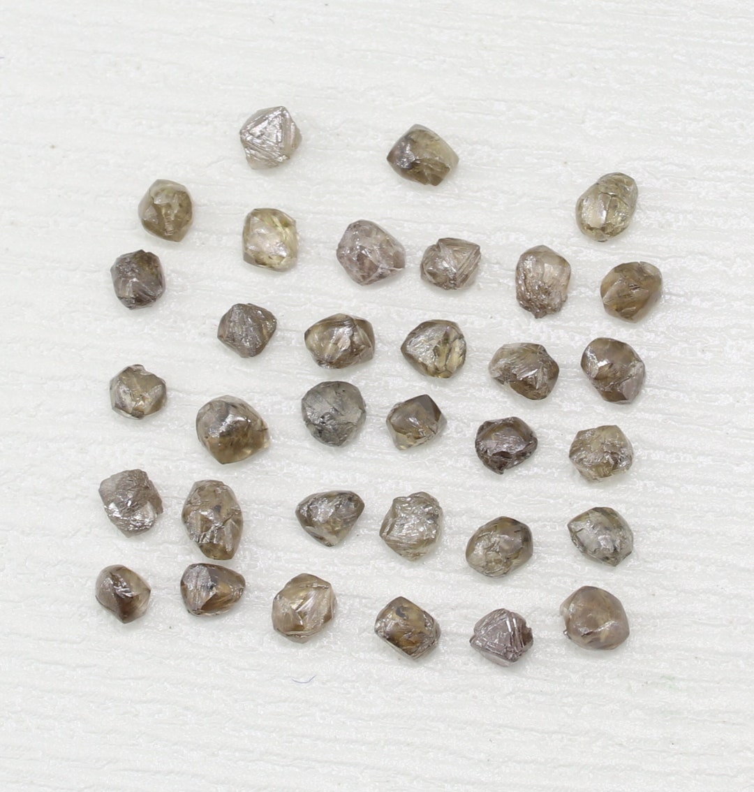 10 - 50 Pcs 2.5 - 3.0 Mm Brown Diamonds, Brown Rough Diamond, Natural ...