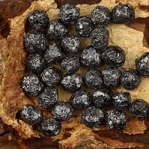 6.00-7.00 MM, Natural Black Raw Rough Diamond, Loose Diamond For Ring, Rough Uncut Diamond, For Jewelry Making Stone, Conflict Free Diamond