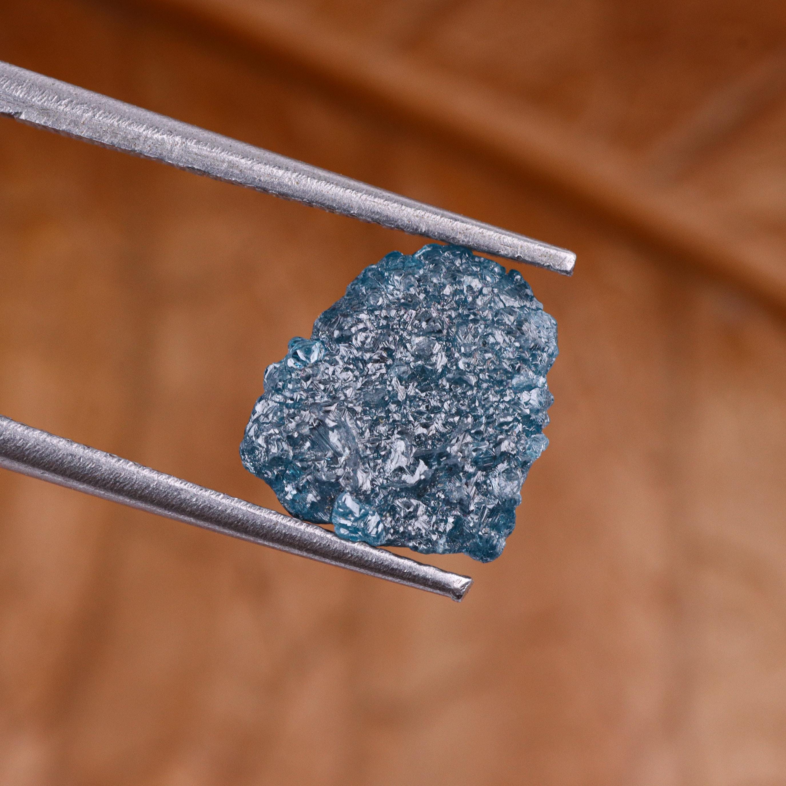 2.78 CT | 11.35X9.82X3.20 MM | Natural Blue Flat Rough Diamond