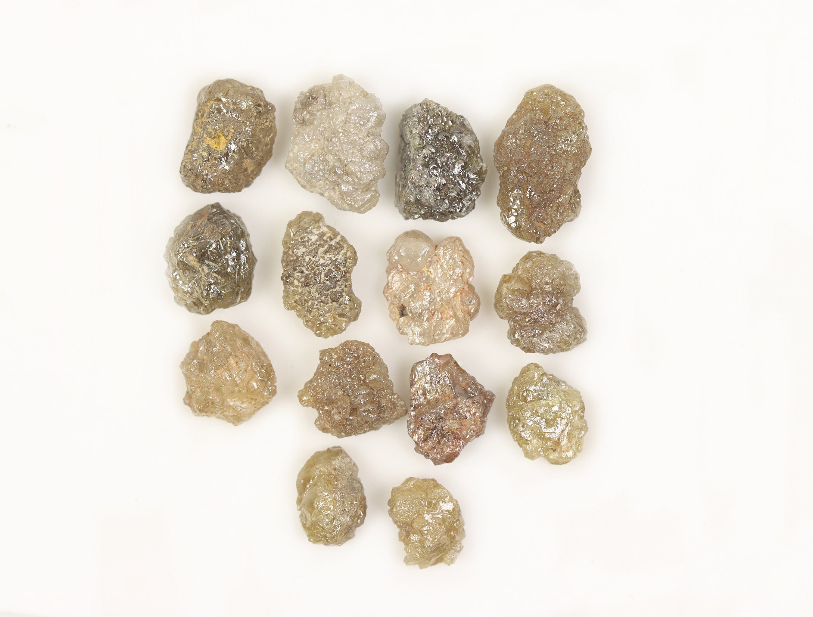 Natural Rough Diamond | 25.06 CT | 7.50-11.30 MM | Mix Color Raw