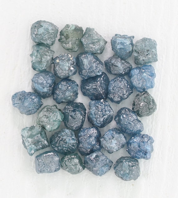 Diamant Brut Bleu Naturel De 2.50 Carats — Non Coupé, Origine Afrique Du Sud, Qualité Gemme
