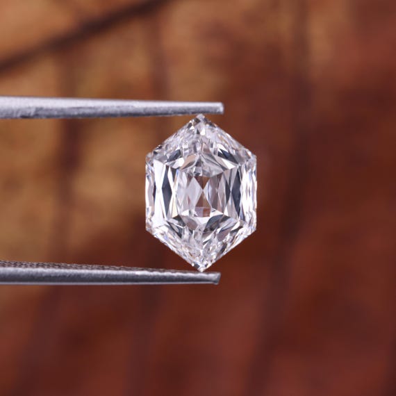 Hexagon Lab Grown Diamond 1-5 CT | IGI Certified VVS2-VS1 / D-E-F | Loose CVD Diamond for Engagement Ring | Custom Jewelry Stone