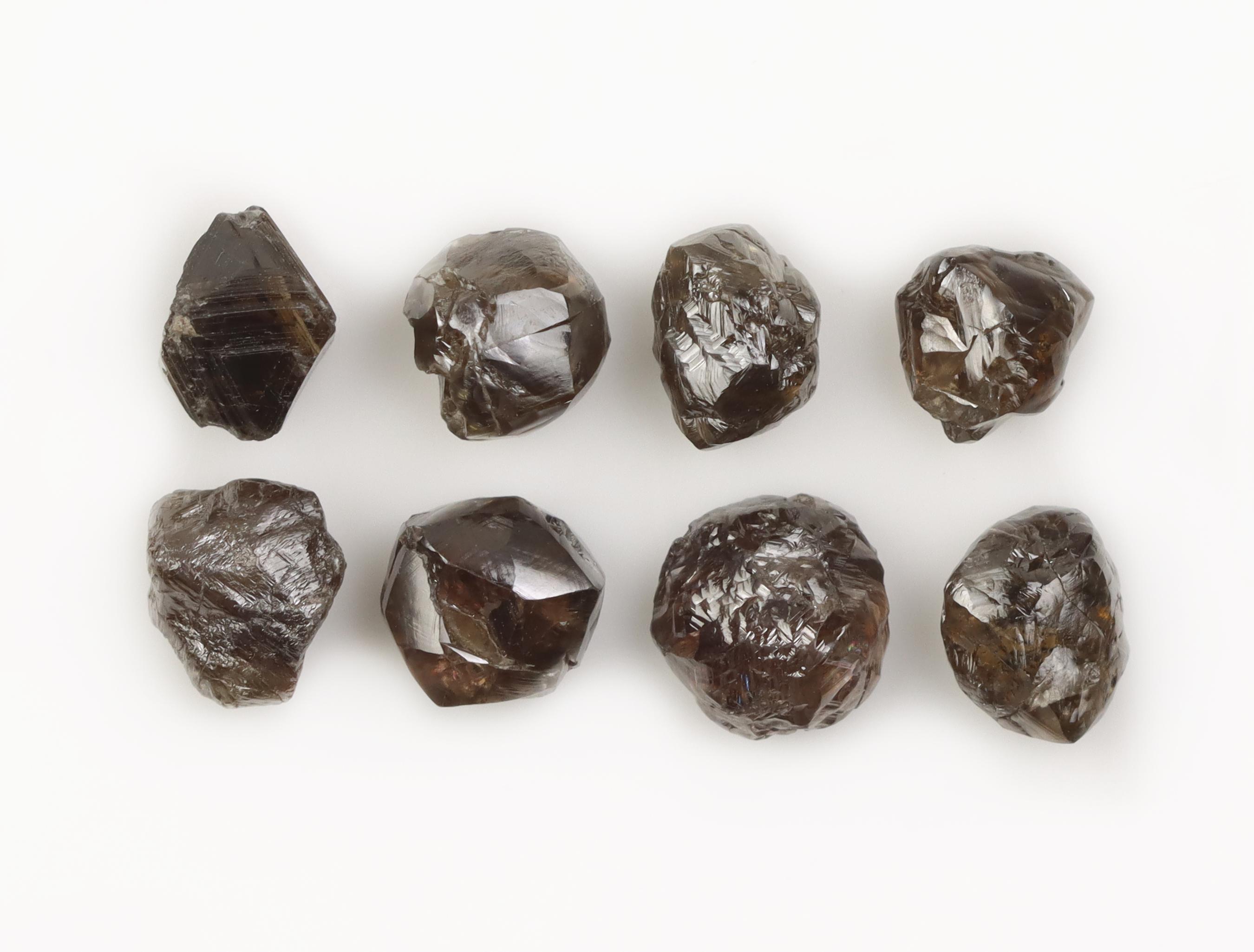 10.20 CT | 5.20-6.40 MM | Natural Chocolate Brown Rough Diamond