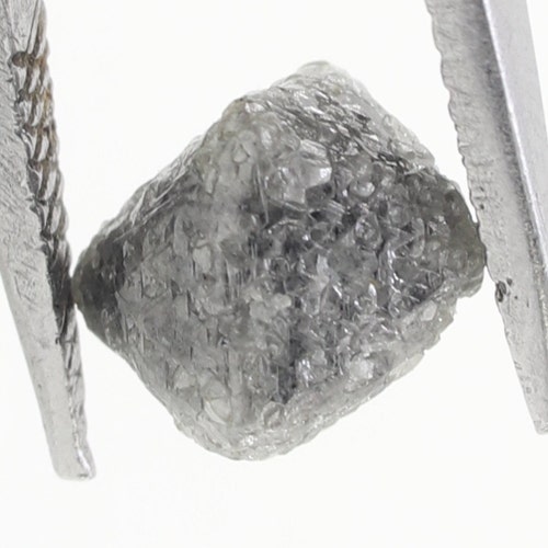2.45 Carat /1 Pcs /Excellent Natural shops Small Size Rough Diamond Crystal Light Grey Color,Pendant Uncut Rough Diamond.8.2Mx7.9Mx7.9M, crystals